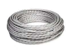 Провод монтажный витой ПВХ  2х1,5мм, цвет - Титан ,ТМ "МЕЗОНИНЪ" GE70141-37 GE70141-37