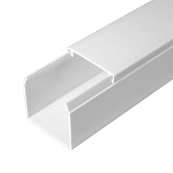 Кабель-канал белый 2-й замок в п/э 40х40 мм (24 м/уп) Промрукав PR03.0054