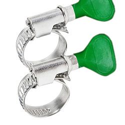 Хомут червячный 16-27-0,7 мм, с ключом W (упак. 50 шт)  REXANT 07-0616-1