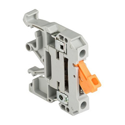 Клемма винтовая JXB-4/35K с ножевым размыкателем серая EKF 