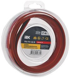 Трубка термоусадочная ТТУ нг-LS 12/6 красная (2м/упак) IEK UDR12-012-006-002-K04-T