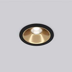 Встраиваемый светодиодный светильник 8W 4200K чёрный/золото 25081/LED Elektrostandard a062939