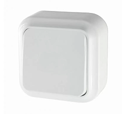 Выключатель 1-клавишный VA16-131-Белый, 6А, IP20 VA16-131-Б