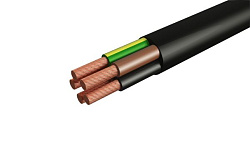 Провод ПВС-Т 3х2,5 + 1х2,5 чер (ПВС 4х2,5) (100м) Автопровод А00370