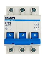 Автоматический выключатель ВА47-29 3P С32A 4,5кА mcb29-3-C32-dek