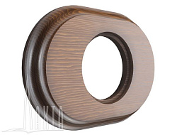 Рамка 1-мест, дерев, скрыт,уст,, овал, темный дуб Лахта "СенатЪ" GE70841-26