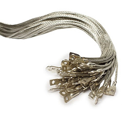 Проводник заземляющий  П-750 S=6 мм (с двумя након.) ЗЭТАРУС zeta11230