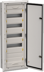 TITAN 5 Корпус металлический ЩРв-60 (1х60) 880х365х130мм IP31 серый (одна дверь) IEK TI5-50-V-060-31-7035