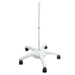 Стойка (штатив) напольная мобильная для луп с подсветкой, пятилучевая, белая (SMP) REXANT 31-0820