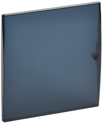 TEKFOR Дверца для корпуса пластикового ЩРН(В)-П-24 IP41 черная прозрачная IEK TF-KP12D-DV-24-K02