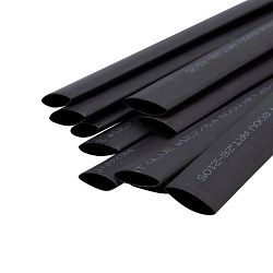 Трубка термоусаживаемая СТТК (2:1) двустенная клеевая 12,7/6,35мм, черная, упаковка 10 шт. по 1м REXANT 26-2105