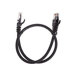 Патч-корд U/UTP, CAT 6, RJ45-RJ45, 26AWG, LSZH, черный, 0,5м REXANT 02-0292-05