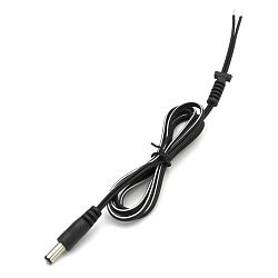 Разъем питания штекер 2,5х5,5х10 мм с проводом и манжетой 1 м REXANT 014-0329