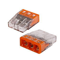2273-243 Экспресс-клемма с пастой 3-проводная до 2,5 мм², (100 шт./уп.) WAGO 