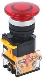 Кнопка D8-11M "Грибок" d=22мм 1з+1р красная IEK BBG30-11M-3-22-K04