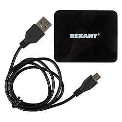 Делитель гнездо HDMI на 2 гнезда HDMI, пластик REXANT 17-6951