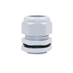 Ввод кабельный PG-25 серый, нейлон, IP68 (d кабеля 15-22 мм) 0807-0008