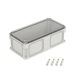 Корпус 400х200х146мм IP67 с прозр. крышкой 21мм с фланцами пластик. DKC 542211 542211