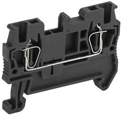 Клемма пружинная КПИ 2в-1,5 17,5А черная IEK 