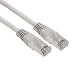 Шнур коммутационный, патч-корд F/UTP RJ45-RJ45, CAT 6, LSZH серый, 5м REXANT 18-8107-1
