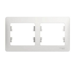 Рамка 2-м Glossa горизонт. бел. SE GSL000102 275128