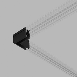 Mini Magnetic Коннектор угловой для накладного шинопровода (черный) a065639