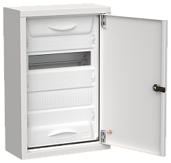 TITAN 5 Корпус металлический ЩРн-24 (1х24) 460х310х140мм IP31 белый (одна дверь) IEK TI5-50-N-024-31