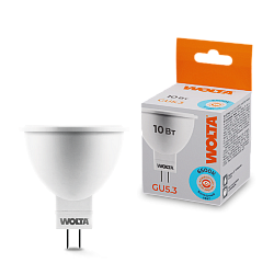 Лампа светодиодная WOLTA GU5.3 MR16 10Вт 825лм 6500К (50шт/уп) 25WMR16-220-10GU5.3