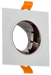 LIGHTING Светильник 4107 встраиваемый поворотный под лампу GU10 белый/шоколад пластик IEK LT-UVB0-4107-GU10-1-K30