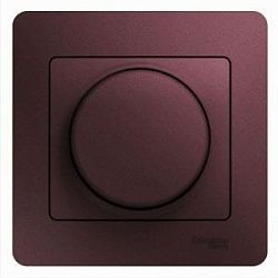 Светорегулятор (диммер) Glossa LED RC 630Вт/В.А в сборе баклажан. SchE GSL001137 520117