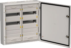 TITAN 5 Корпус металлический ЩРн-72 (2х36) 585х570х140мм IP54 серый (одна дверь) IEK TI5-50-N-2X036-54-7035