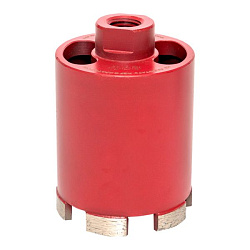 Коронка алмазная для дрелей с микроударом (верхнее пылеудаление) DCH-68MHS Micro Hit Laser M16 EKF Professional dch-68-mhs-m16