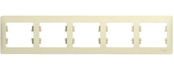 Рамка 5-м Glossa горизонт. беж. SE GSL000205 275179