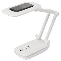 Светильник настольный REXANT Сиквел Про c солнечной панелью и с ночником, 220 В, LED, 5 Вт, 4000 К, бесступенчатое диммирование, заряжаемый, 2 ч автон 75-0217