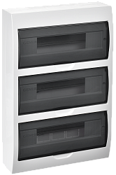 Корпус пластиковый ЩРН-П-36 черная прозрачная дверь IP41 GENERICA MKP12-N-36-41-G
