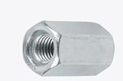 Гайка М8 удлиняющая, цинк, кл.пр. 5,8 (50 шт. в карт. уп.) STARFIX SMC1-86961-50