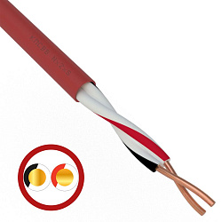 Кабель для пожарной сигнализации КПСВВнг(А)-LS 1x2x0,50мм², бухта 200м REXANT 01-4860