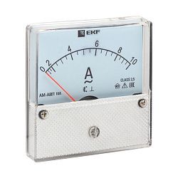 AMA-801 аналоговый на панель (80х80) круглый вырез 10А прямое подключение EKF ama-801-10