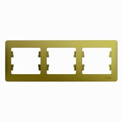 Рамка 3-м Glossa горизонт. фисташк. SE GSL001003 454515