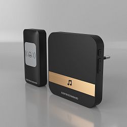 Звонок беспроводной 52M IP44 DBQ24M WL черный Elektrostandard a047172