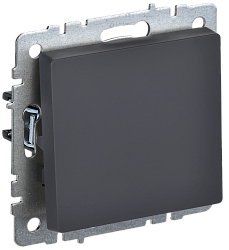 BRITE Выключатель 1-клавишный самовозвратный 10А ВС10-1-4-БрГ графит IEK BR-V14-0-10-K53