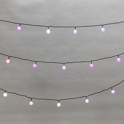 Гирлянда Шарики Ø25 мм, 5 м, темно-зеленый ПВХ, 25 диодов, цвет RGB 303-550