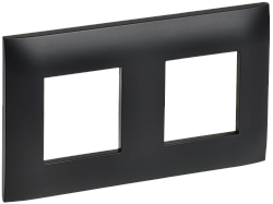 SKANDY Рамка 2-местная SK-F02Bl черный IEK SK-M22-K02