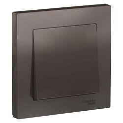 Выключатель 1-кл. СП AtlasDesign 10А IP20 (сх. 1) 10AX в сборе мокко SE ATN000612 1240355