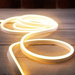 Гибкий неон NEON-NIGHT LED SMD 8х16 мм, односторонний теплый белый, 120 LED/м, 20 м 131-008