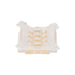 Коннектор WOLTA WLS-4PIN-RGB-10MM-I последовательный для ленты SMD RGB шириной 10мм. Цена за 1 шт., мин. кратность 3 шт. WLS-4PIN-RGB-10MM-I