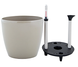 Вазон с поливом ЧЕТЫРЕ СЕЗОНА Матильда 24х22 см, 7.6 л, цвет какао 114095 71-9044