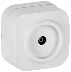 GLORY Розетка для открытой установки TV РТВ20-ХБм белый матовый IEK EAH10-K01M