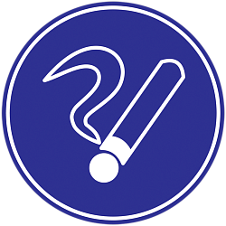 Самоклеящаяся этикетка Ф180мм "Курить здесь" IEK YPC40-KURIT-1-010