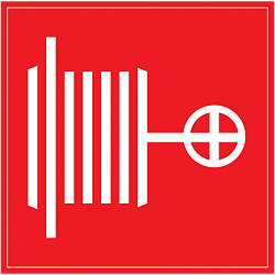 Самоклеящаяся этикетка 150х150мм "Пожарный кран" IEK YPC10-POGKR-5-010